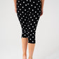 Iris Polka Dot Capri Leggings In Black