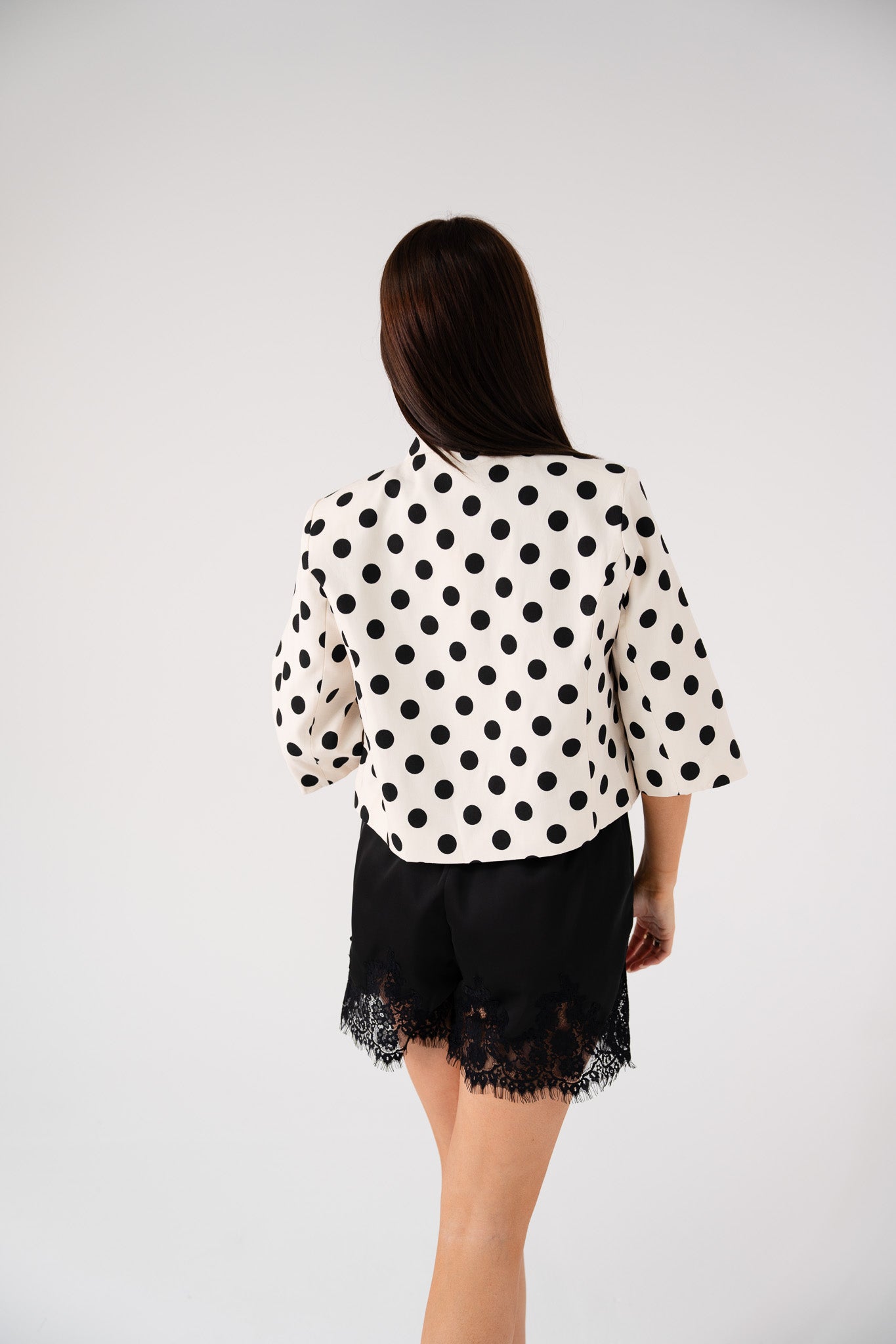 Iris Polka Dot Jacket In Cream