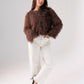 Iris Textured Jacket In Chocolate
