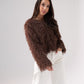 Iris Textured Jacket In Chocolate