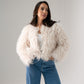 Iris Textured Coat In Beige