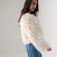 Iris Textured Coat In Beige