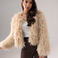 Iris Textured Coat In Taupe