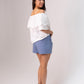 Iris Embroidered Bardot Top In White
