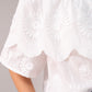 Iris Embroidered Bardot Top In White