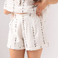 Iris Stripe Detail Shorts In Neutral