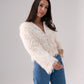 Iris Textured Jacket In Ivory
