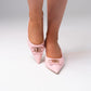Izzy Buckle Slingback In Soft Pink