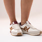 Izzy Contrast Trainer In Wine