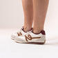 Izzy Contrast Trainer In Wine