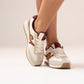 Izzy Contrast Trainer In Wine