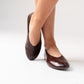 Izzy Faux Leather Pumps In Chocolate
