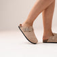 Izzy Faux Suede Mule In Neutral