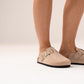 Izzy Faux Suede Mule In Neutral
