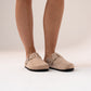 Izzy Faux Suede Mule In Neutral