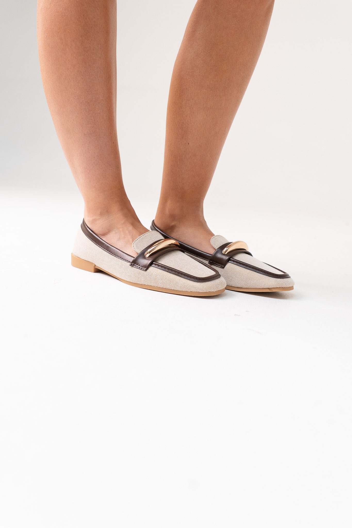 Izzy Piped Loafer In Neutral
