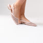 Izzy Woven Slingback In Blush