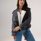 Jasmine Crop Trench Coat In Grey