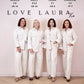 Love Laura Chocolate Stitched Jeans In Cream