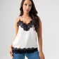 Kate Lace Trim Cami In Cream