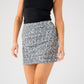 Kate Sequin Skirt In Silver