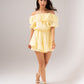 Kendra Bardot Playsuit In Yellow