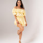 Kendra Bardot Playsuit In Yellow