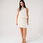 Kendra Bubble Hem Dress In Cream