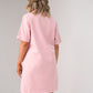 Kendra Denim Shirt Dress In Rose Pink