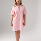 Kendra Denim Shirt Dress In Rose Pink