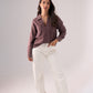 Kendra Denim Shirt In Grape
