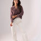 Kendra Denim Shirt In Grape
