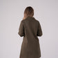 Kendra Faux Suede Dress In Khaki