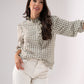 Kendra Gingham Shirt In Khaki