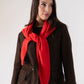 Kendra Knit Neck Scarf In Red