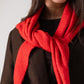 Kendra Knit Neck Scarf In Red