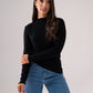 Kendra Long Sleeve Top In Black