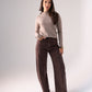 Kendra Long Sleeve Top In Taupe