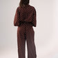 Kendra Polka Dot Trousers In Coffee