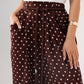 Kendra Polka Dot Trousers In Coffee