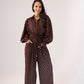 Kendra Polka Dot Trousers In Coffee