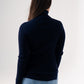 Kendra Polo Neck Top In Navy