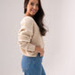 Kendra Ribbed Jumper In Neutral