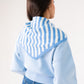 Kendra Stripe Neck Scarf In Royal Blue Mix