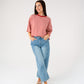 Kendra Stripe T-Shirt In Red & Cream
