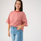 Kendra Stripe T-Shirt In Red & Cream