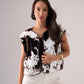 Kendra Textured Waistcoat In Cow Print