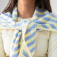 Kendra Stripe Neck Scarf In Lemon Mix