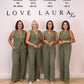 Love Laura Pinstripe Trousers In Khaki