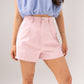 Kiera Cotton Shorts In Pink